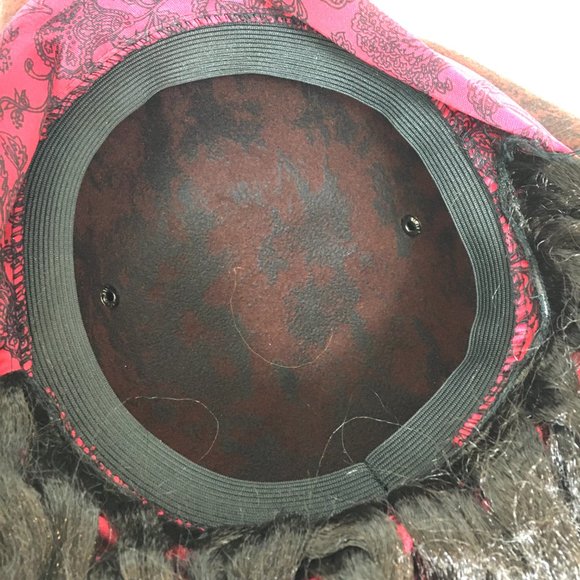 Deluxe Pirate Hat with Dreadlocks - Picture 7 of 7